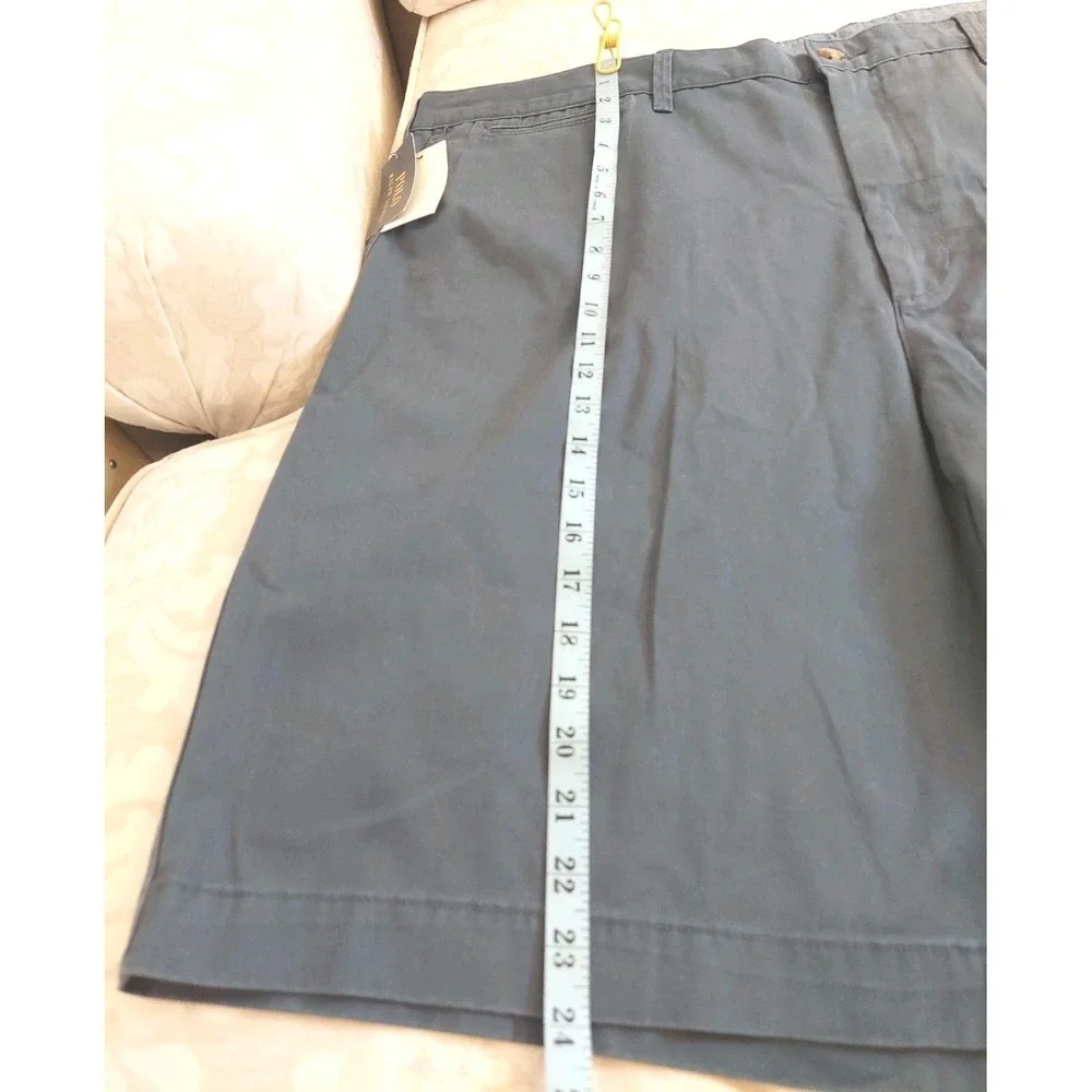 Polo Ralph Lauren Men's Cotton Shorts Big/Tall Blue Flat Front Size 48B $90 NEW!